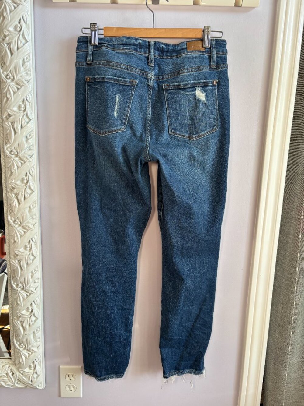 Judy Blue Boyfriend Fit Comfort Stretch Ripped Style Jeans Size 7/28 - Picture 4 of 5